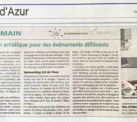 ARTICLE NICE MATIN-EYECOM-DIANE SEROMENHO