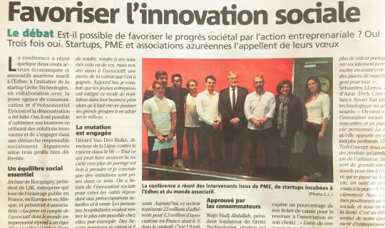 Conférence sur l'innovation sociale - Événement organisé par EYECOM