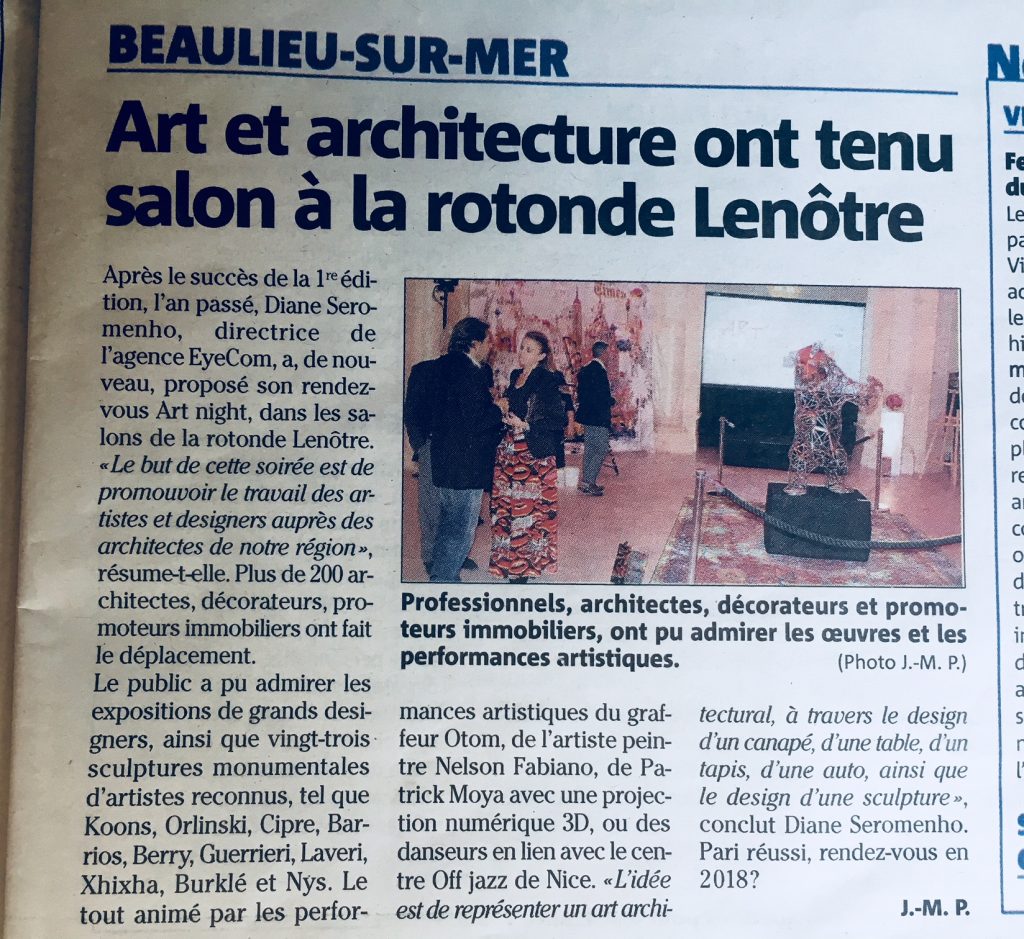 ARTICLE NICE MATIN – ART NIGHT