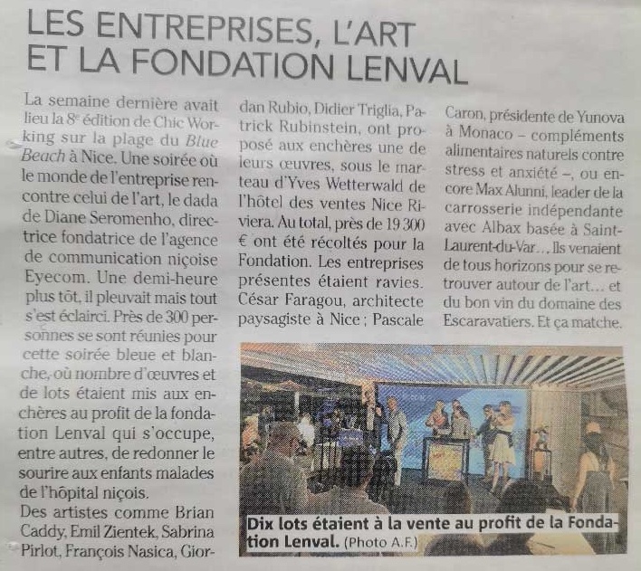 ARTICLE NICE MATIN – CHIC WORKING 8